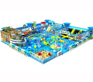Equipo de parque infantil temático oceánico con piscina de bolas