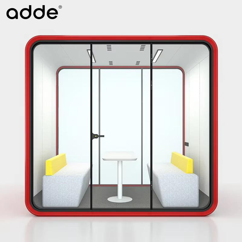 Bốt điện thoại ngoài trời cách âm 4 chỗ ngồi cho văn phòng, họp, bán hàng