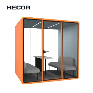 ห้องประชุมส่วนตัวในสำนักงาน ห้องเสียงกัน Acoustic Booth พร้อมโซฟา