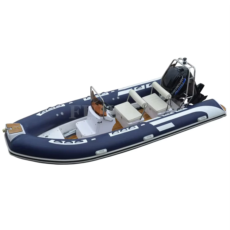 Thuyền RIB đua ngoài khơi 17ft, thân sợi thủy tinh, Hypalon, PVC, bơm hơi, du thuyền thể thao, ổn định, nhẹ, 6 người