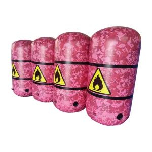 Oil Drum Inflatable Sandpit Inflatable Obstacle Paintball Game Accessories Laser Tag Party Rental Business Amusement Park Use