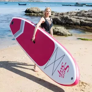On Sale Factory pink Inflatable Stand up Paddle Board Surfboard SUP with Full Accessories