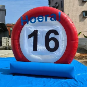 Opblaasbare Hoera Grote Opblaasbare Reclamebillboard