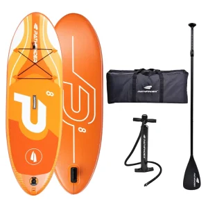 Orange Adult Inflatable Stand Up Paddle Board with Seat for Ocean Waters SUP Surfboard for Adults
