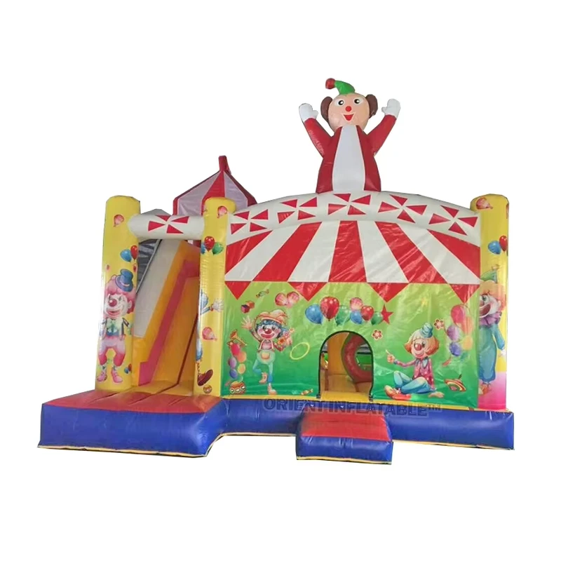 Orient Inflatables Circus Inflatable Bounce House With Slide Combo for Party Event