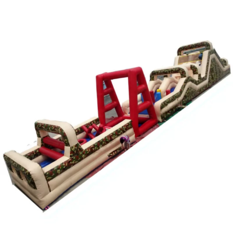 Orient Inflatables แบบลายพรางยอดนิยม คอร์สท้าทายอุปสรรคเป่าลมแบบ Boot Camp