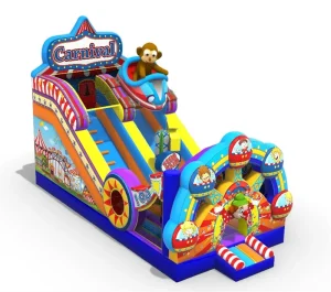 Original Design Commercial Carnival Fun Fair Inflatable Dry Slide Jumping Castle Bounce House