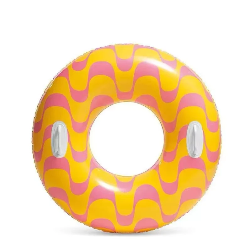 Original Factory Thickened PVC Foldable Portable Adult Children Swimming Outdoor Inflatable Swim Ring