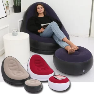 Altri articoli per bambini Kit di Riparazione per Tubo da Ufficio di Lusso Sedia Gonfiabile Nera a Forma di Luce Gigante per Relax