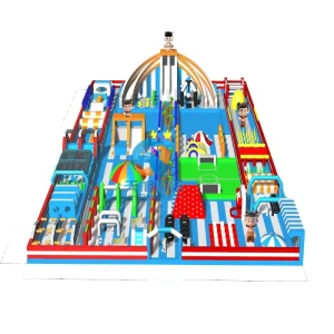 Outdoor 1500 Sqm IP Theme Inflatable Amusement Park Obstacle Courses Big Slide Kids Adults Sport Game TX-iap125 2000kg