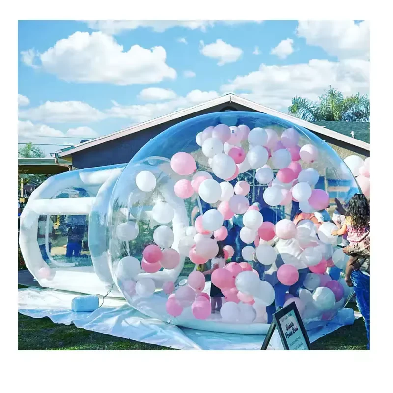 Tienda de Burbuja Inflable Transparente para Fiestas al Aire Libre de 3m 4m a Prueba de Agua
