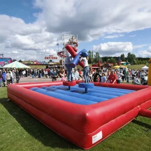 Arena di Gioco Interattivo per Adulti e Bambini, Bastoni da Combattimento Gonfiabili, Gioco Gladiatore Gonfiabile