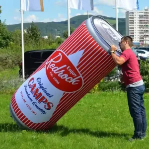 Outdoor Advertising Giant LED Inflatable Juice Bottle Custom Logo Inflatable Beer Bottle Mug Customizable Big Inflatable Beer Can