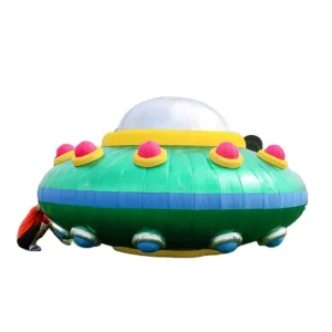 야외 광고 인플레이터블 UFO 풍선 모델 인플레이터블 PVC 우주 UFO 맞춤형 내구성 (이벤트 장식용)