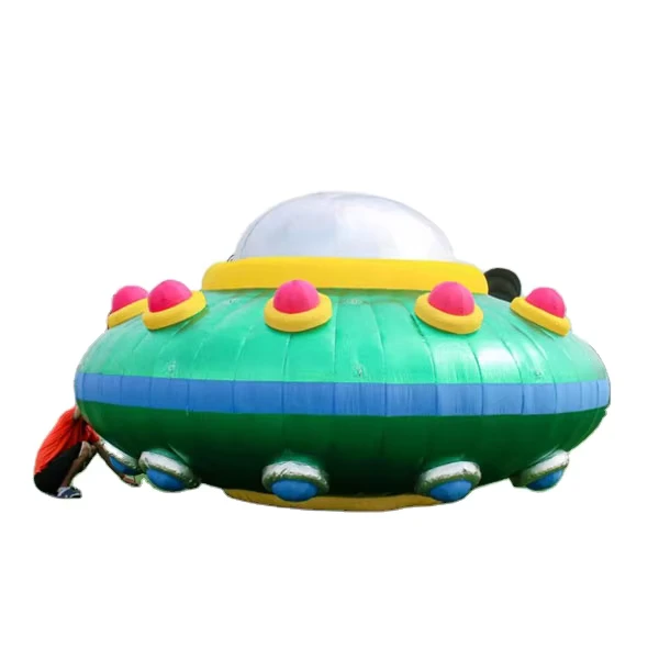 Outdoor Advertising Inflatables UFO Balloon Model Inflatable PVC Space UFO Customized Durable for Event Decoration