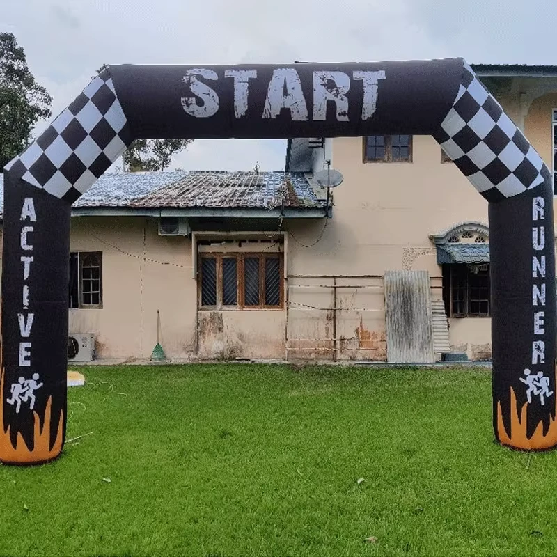 Outdoor Advertising Waterproof Weather Resistant Inflatable Entrance Arch for Race Start Finish Line Balloon Activity