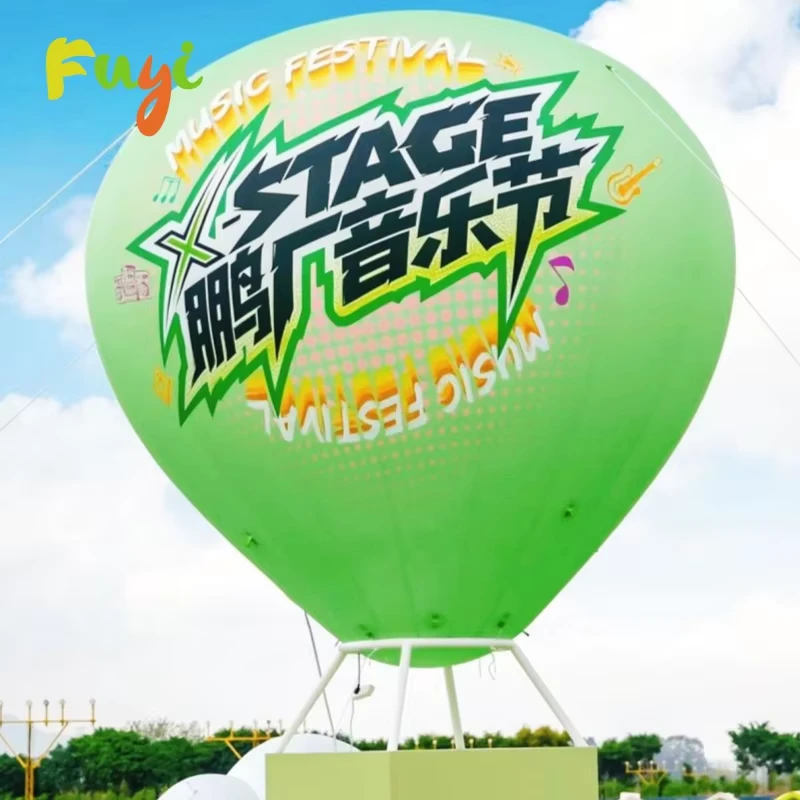 Outdoor Airblown Advertising Inflatables Ground Inflatable Hot Air Balloon & Interchange Banners