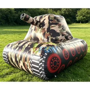 Outdoor Luftdichter Inflatable Paintball Barrikade Camo Tank Bunker 0,6 mm PVC Wasserdicht Laser Tag Gel Blaster Spielhindernisse