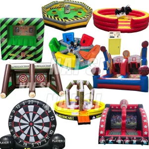Gioco Gonfiabile per Lancio dell'Ascia all'Aperto, Stand per Giochi di Carnevale, Giochi Gonfiabili per Eventi
