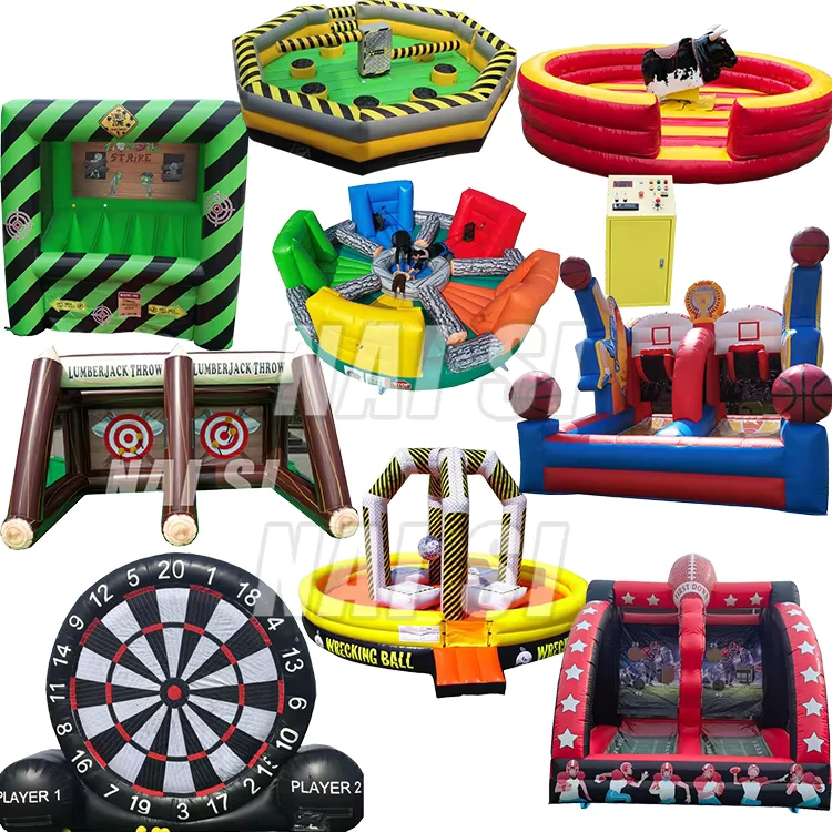 Permainan Lempar Kapak Inflatable untuk Acara, Stan Permainan Karnaval Inflatable