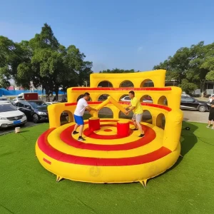 Arena Inflável de Gladiadores para Jousting ao Ar Livre com Desafio Interativo de Duelo