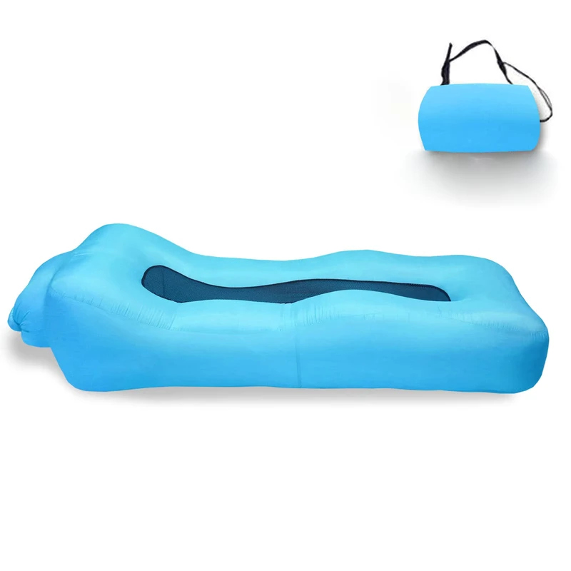 Aksesori Camping Luar Ruangan untuk Darat dan Air, Hiking, Memancing, Perjalanan, Sofa Bed Inflatable Lounger Pantai