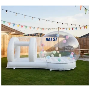 Outdoor Bounce House Custom Gender Reveal Inflatable Bubble Tent House Trampoline