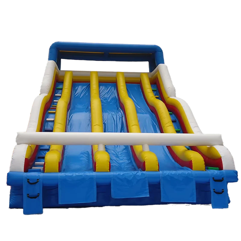 Cầu trượt nước bouncy nổi ngoài trời cho hồ bơi, cầu trượt nổi cho công viên nước