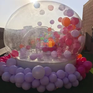 Outdoor Bubble House Party Fun Inflatable Igloo Dome Tent Air Tunnel Playhouse for Kids