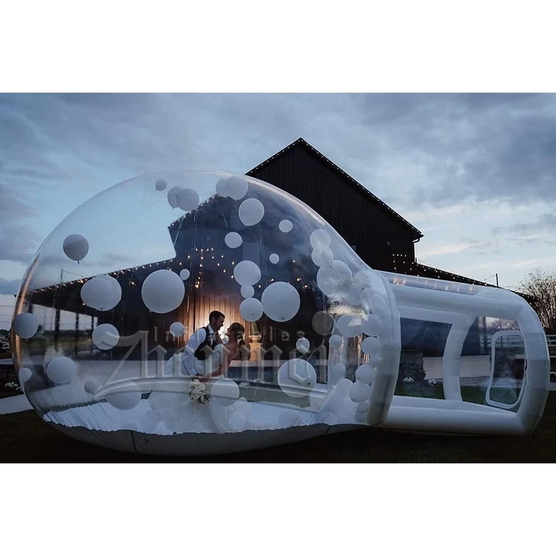 Outdoor Camping Bubble Tent PVC Clear Transparent Igloo Dome Tent for Events Weddings Parties Outdoor Advertising Inflatables