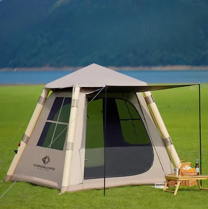 Outdoor Camping Fully Automatic Waterproof Inflatable Tent Thickened Heavy Rain Gear