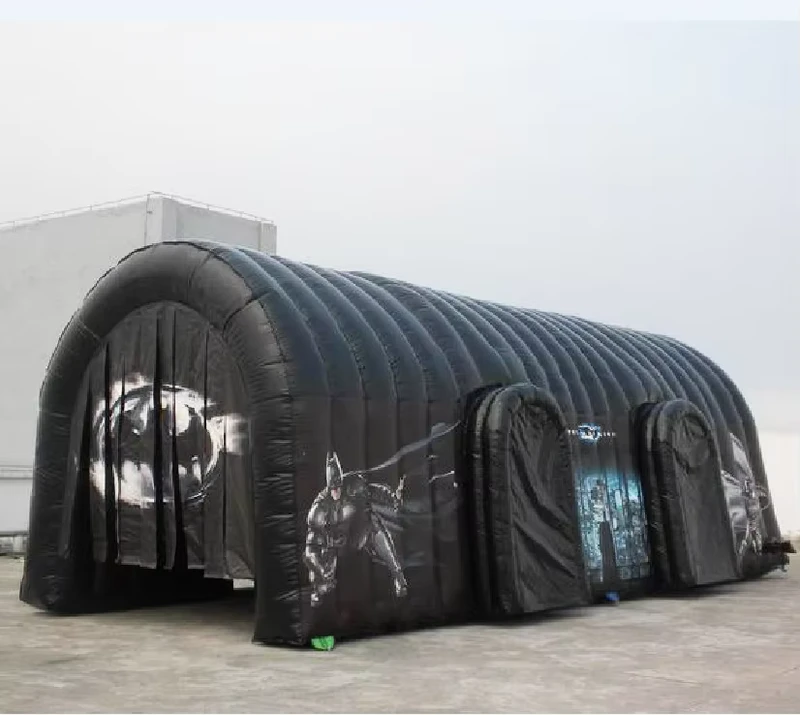 Opblaasbare luchtkoepeltent voor buitenkamperen, draagbare bioscoop opblaasbare tent
