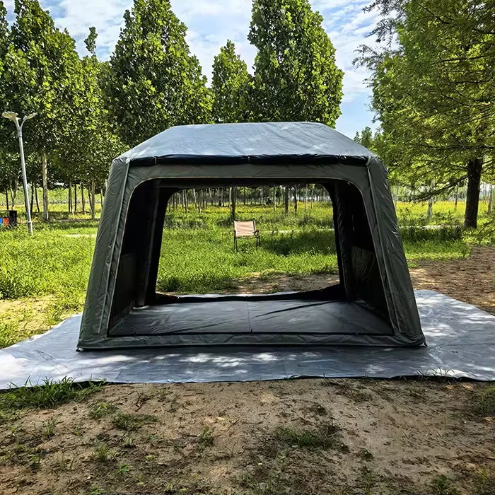 Tenda Inflável Oxford para Camping ao Ar Livre, Cabana de Teto Spot Familiar Portátil, Instalação Sem Necessidade, Dupla Camada >3000mm