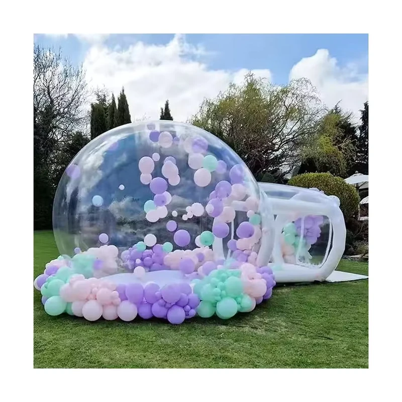 Outdoor Camping Wedding Party Transparent Igloo Dome Tent PVC Globe Clear Inflatable Bubble Tent House