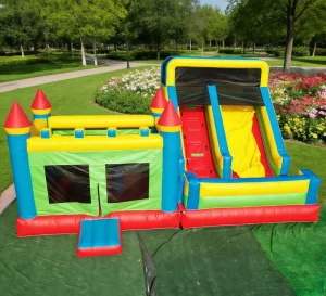 Outdoor Children’s Playground Inflatable Toys Big Slide Bounce House Combo Inflatable Castle Trampoline 0.55mm Thick PVC