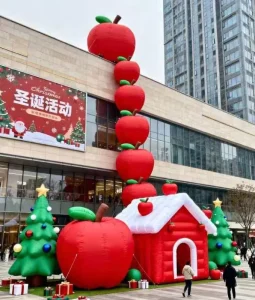 Buitengewone Kerst Gigantische Opblaasbare Kerstman LED Verlichting Weerbestendig Waterdicht Duurzaam Zonbestendig 8 10ft Reclame