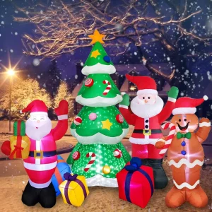 Outdoor Christmas Inflatables Customization LED Lighted Holiday Inflatable Decoration for Christmas Halloween Party