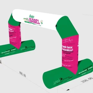 Outdoor Colorful Water Advertising Inflatable Arch PVC Tarpaulin Inflatable Tube Arch for Races