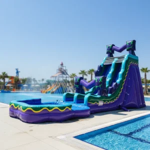 Outdoor Commercial Adult Inflatable Bounce Water Slides With Pool Buy Inflatable Water Slide