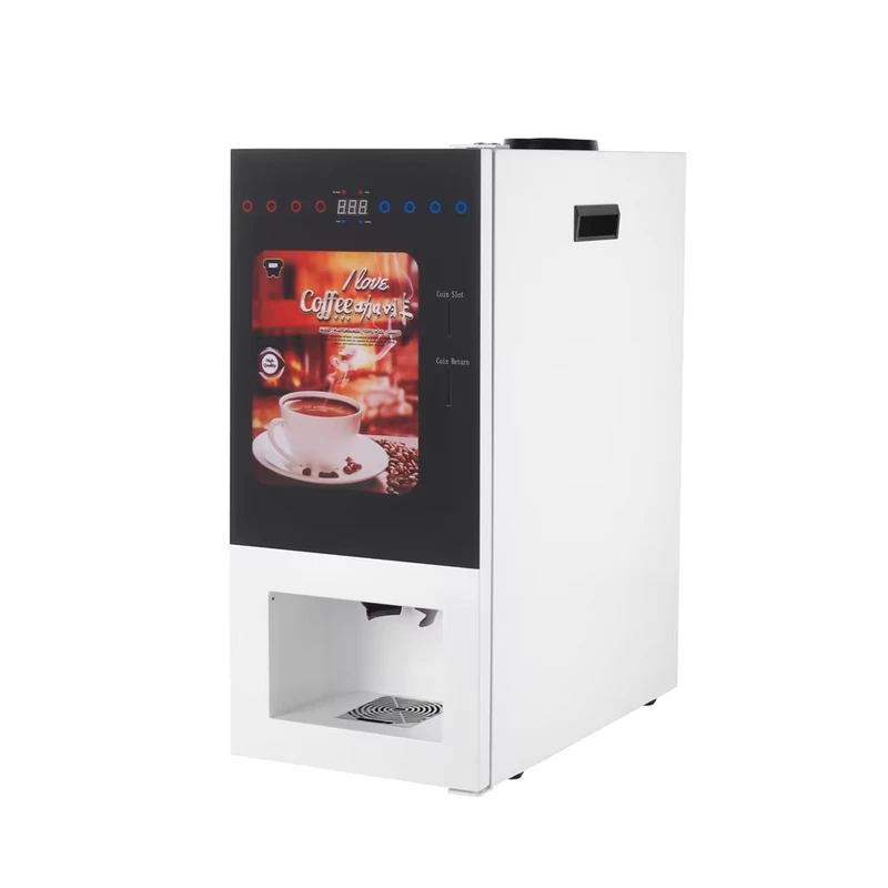 Außenbereich Kommerzieller Vollautomatischer Münzbetriebener Sofort-Heißkaffee-Automat mit 8 Getränken