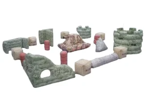 Terrain de Paintball Gonflable pour Jeux Commerciaux en Plein Air