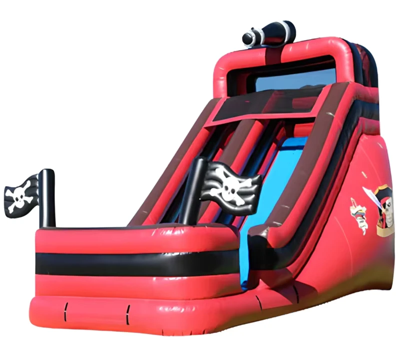 Rumah Lompat Anak Komersial Luar Ruangan Desain Baru 28ft Seluncuran Inflatable dari China untuk Anak-anak