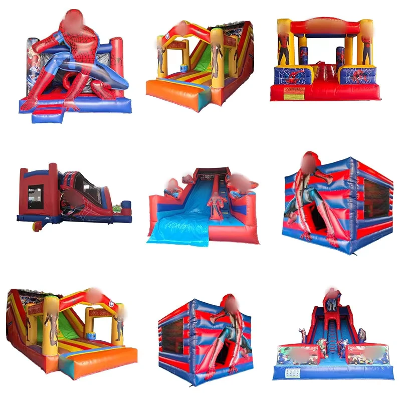 Outdoor Commercial Inflatable Bounce House Superhero Bouncy Castle Custom Jumping Castle Inflatable Combo