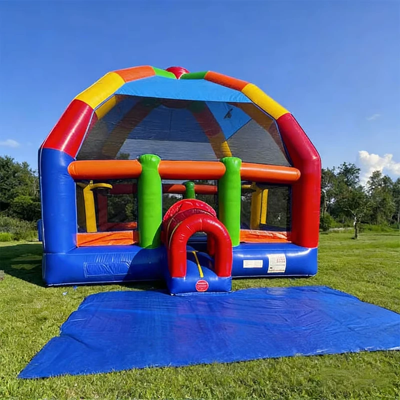 Scivolo Gonfiabile Commerciale da Esterno Combo Castello Salterello in PVC per Parco Divertimenti Divertimento per Bambini e Famiglie