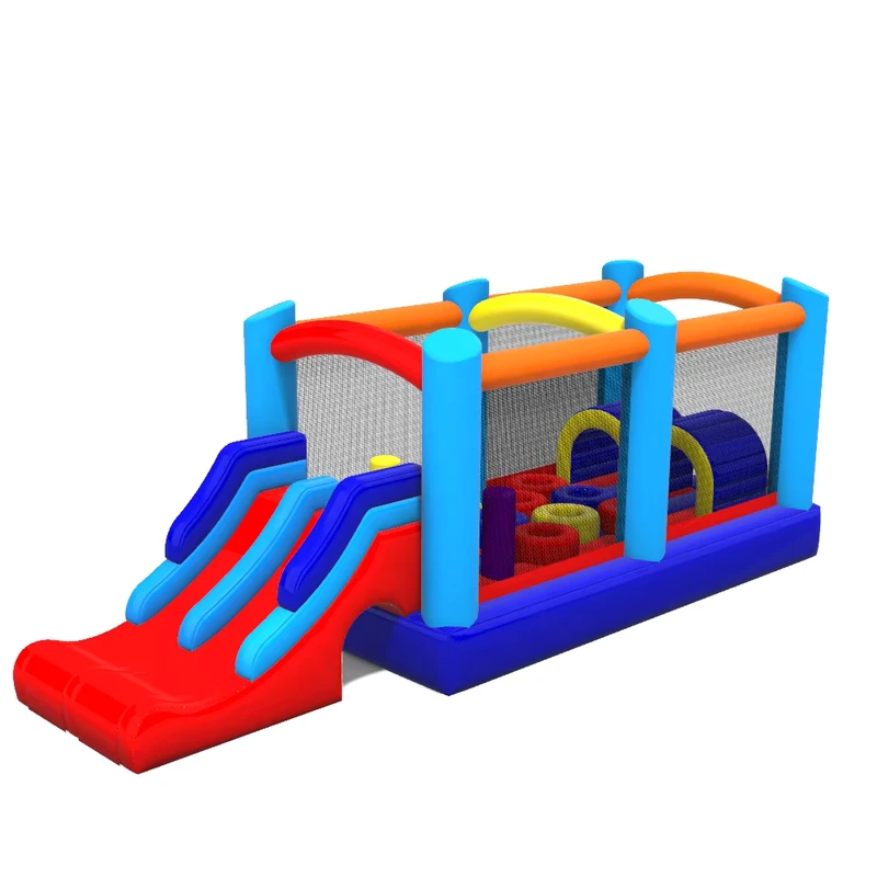 Outdoor Commercial Jumping Castle Mini Bouncy Slide Combo Inflatable Bounce House Obstacle Course Inflatable Bouncers