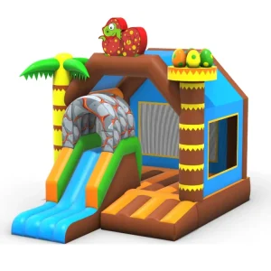 Outdoor Commercial Obstacle Bounce House Dinosaur Inflatable Jumping Castle Combo