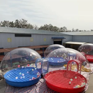 Outdoor Commercial Transparent PVC Snow Globe Balloon Tent, Bubble Inflatable House for Birthday Party