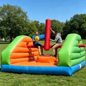 Gioco gonfiabile di lotta con cuscini, sfida gladiatore gonfiabile per bambini e adulti