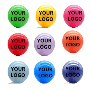 Outdoor Custom 12 Inch 30 cm Solid Color Orange Ballon Globo Customizable Helium Printed Latex Balloon with Logo