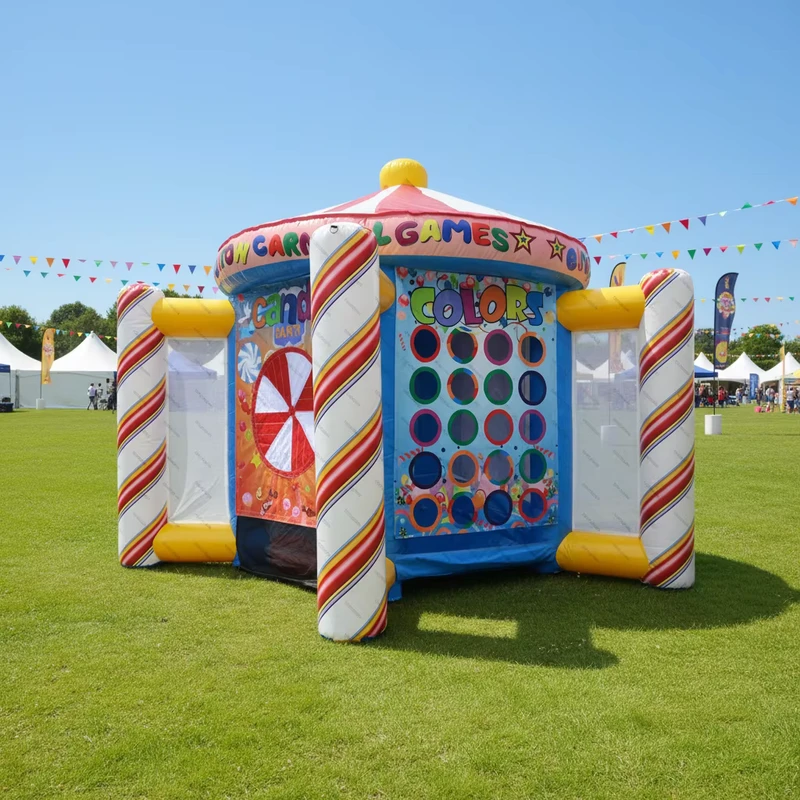 Giochi Gonfiabili Interattivi Personalizzati per Esterni, Divertimento per Bambini e Adulti in Vinile